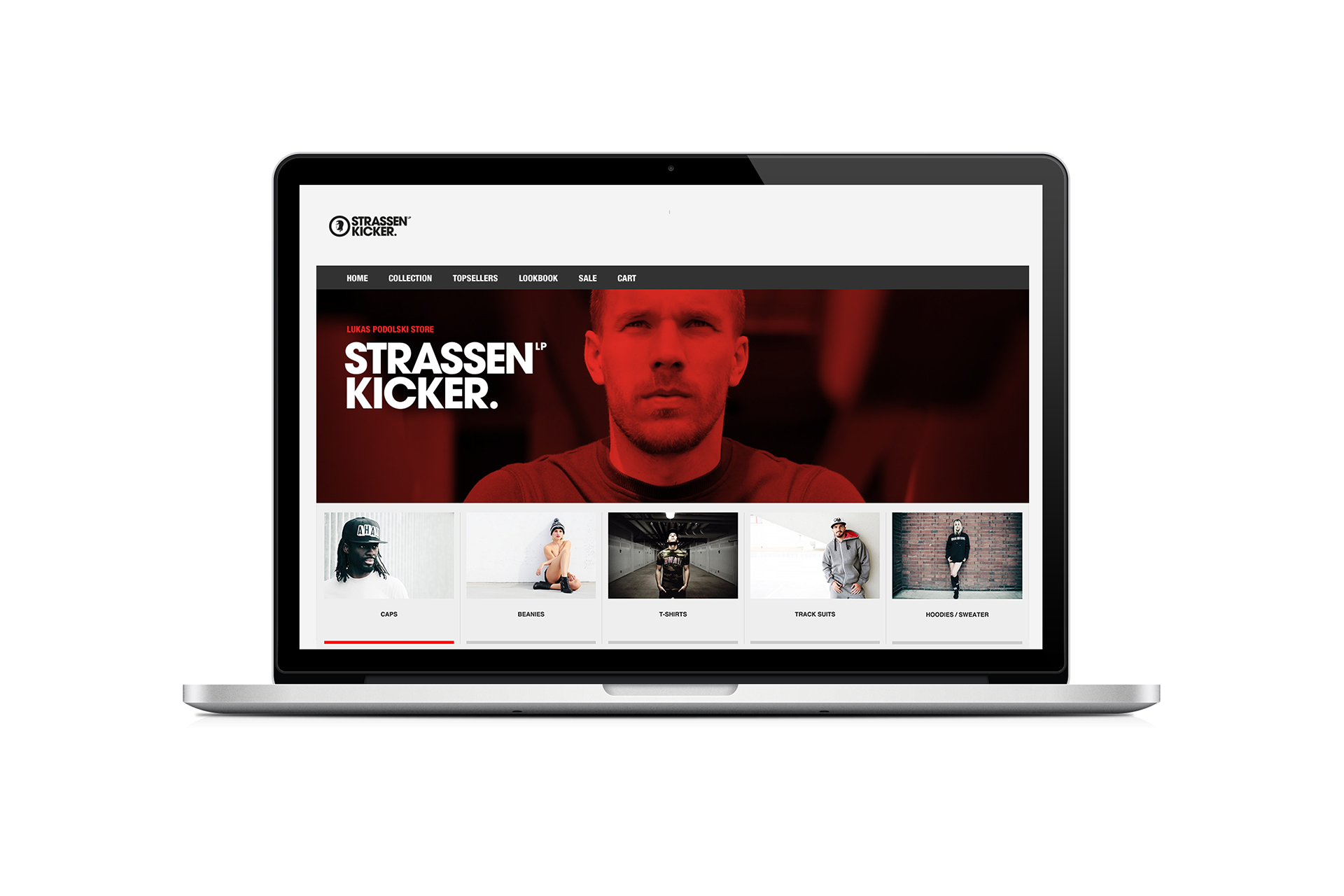 Projekt Lukas Podolski App und Online Shop - Jan-Philipp Alker - Designer - Südsolutions